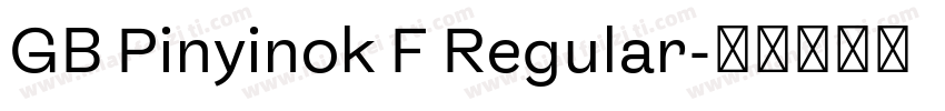 GB Pinyinok F Regular字体转换